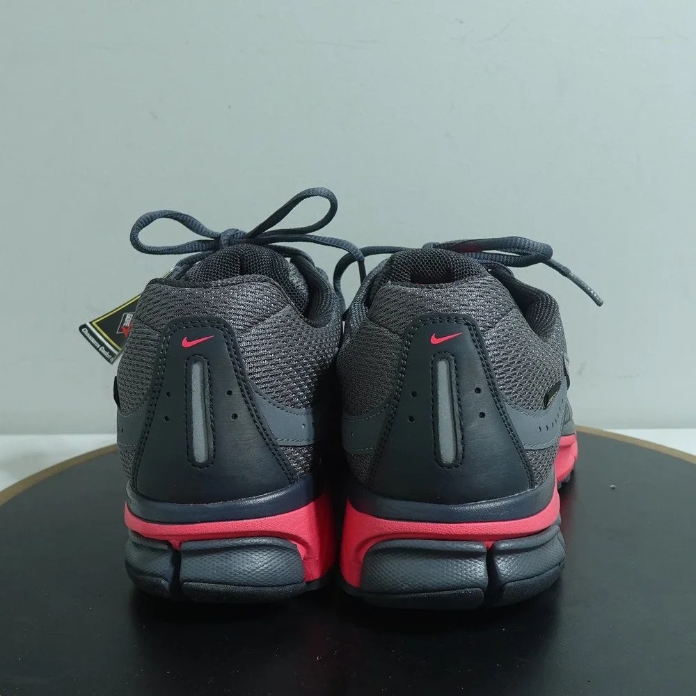 Nike Air Pegasus 27 GTX Women‎ US 12 Trail Running Shoes Waterproof Gray Red NEW